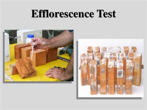 hardness test procedure for bricks|efflorescence test for brick.